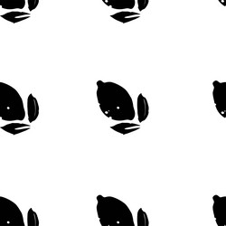 abstract black leafy specks pattern vector image