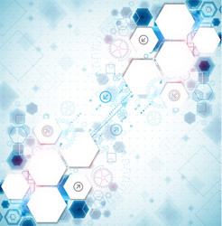 abstract business background with technological vector image