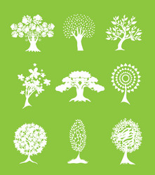 Abstract Tree Elements vector image