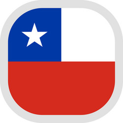 icon square shape with flag on white background vector image