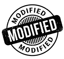 Modification Stamp Modified rubber stamp Royalty Free Vector Image