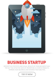 business start up concept template vector