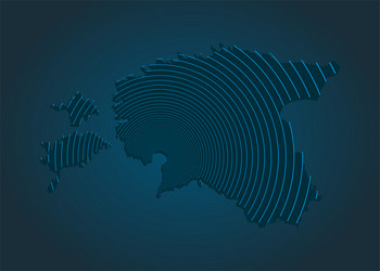 estonia map from lines - internet radio signal vector image