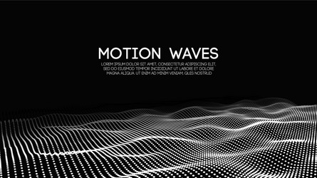 Futuristic Glowing Particle Waves vector image