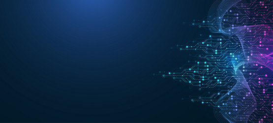Quantum Computing Technology vector image
