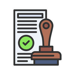 validation icon image vector image