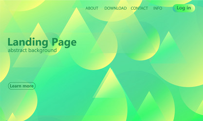 website landing page geometric background vector image