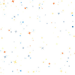 abstract colorful star white pattern image vector image