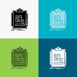 algorithm process scheme work workflow icon over vector image