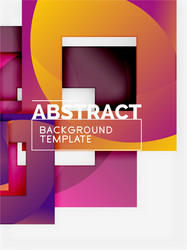 color square composition with text geometric vector image
