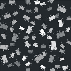 grey computer monitor diagnostics icon isolated vector image