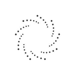abstract dotted shape design element vector image