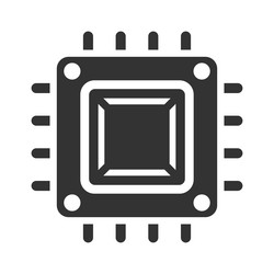 chip processor icon vector image