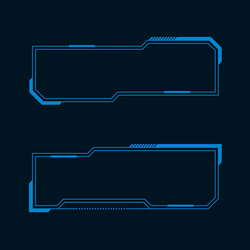 futuristic user interface vector image