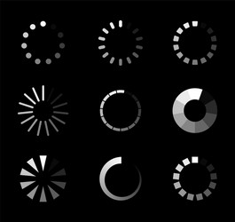 loader icon for time upload in website vector image