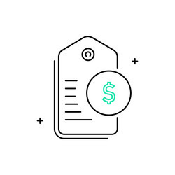real-time dynamic pricing icon design vector image