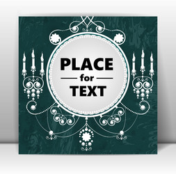retro background with place for your text vector image