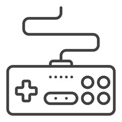 retro video game controller controlling wired vector image