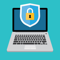 Computer security concept icon vector