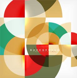 minimal circle abstract background design vector image