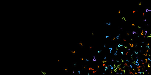 question marks quiz doubt poll query public vector image