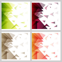 abstract blurred background with hipster triangles vector image