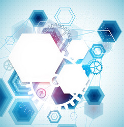 abstract business background with technological vector image