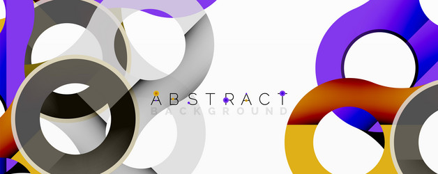 abstract circle element composition vector image