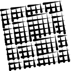 grid mesh abstract geometric pattern segmented vector image
