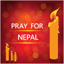 pray nepal vector