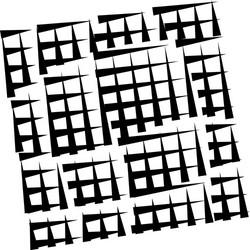 grid mesh abstract geometric pattern segmented vector image