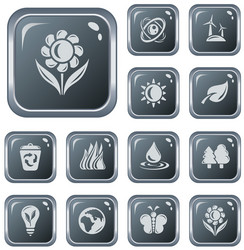 environment buttons vector image
