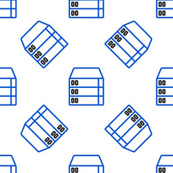 line server data web hosting icon isolated vector image