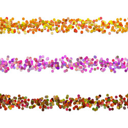 Repeatable dot pattern page divider line design vector