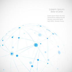 abstract connect circle with molecular vector image