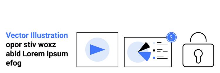 data and media access with security analytics vector image