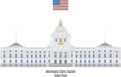 Minnesota State Capitol Building Vector Image