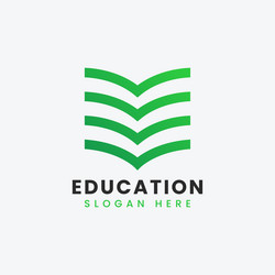 modern teach learn educational logo design vector image