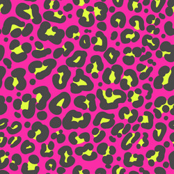 Neon Leopard Print Pattern vector image