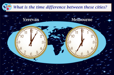 logical task what is the time difference between vector