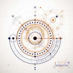 mechanical engineering technology abstract vector image