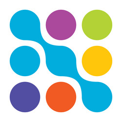 metaball connected dots circles pattern texture vector image