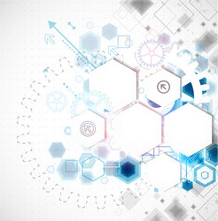 abstract business background with technological vector image