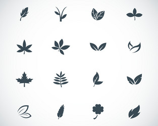 Aircraft top view icon set black Royalty Free Vector Image
