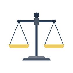 Justice Scales Icon Vector Image