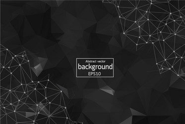 abstract background dots connected with lines vector image