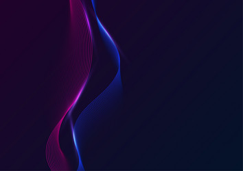abstract background with wave lines flowing vector image