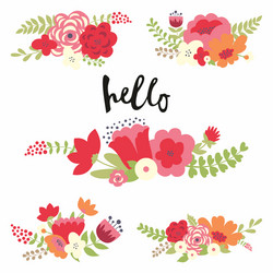 Floral Pattern Collection Vector Image