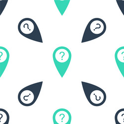 Green Question Map Pointer vector image