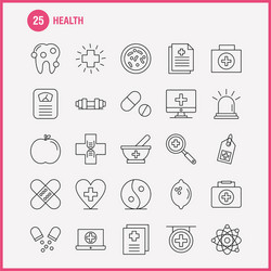 health line icon for web print and mobile uxui vector image